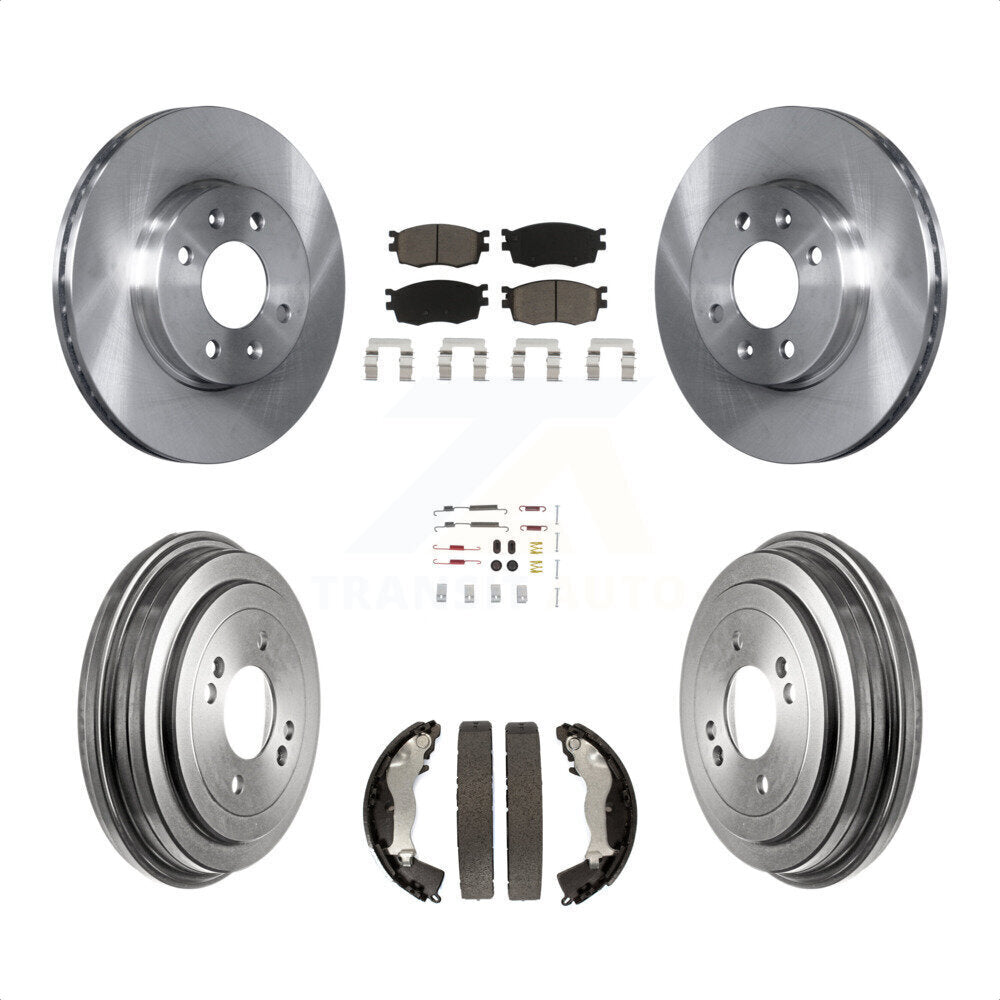 [Avant + Arrière] Kit de Disque et plaquette (céramique) de frein pour Hyundai Accent Kia Rio Rio5 K8C-102311 par Transit Auto