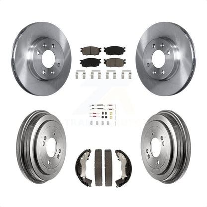 [Avant + Arrière] Kit de Disque et plaquette (céramique) de frein pour Hyundai Accent Kia Rio Rio5 K8C-102311 par Transit Auto