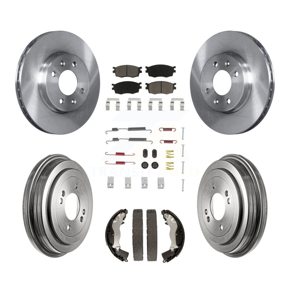 [Avant + Arrière] Kit de Disque et plaquette (céramique) de frein pour Hyundai Accent Kia Rio Rio5 K8C-102311