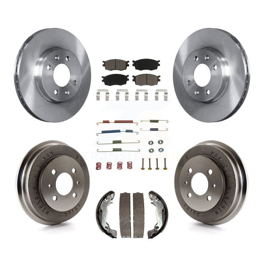 [Avant + Arrière] Kit de Disque et plaquette (céramique) de frein pour 2006 Hyundai Accent Sedan To 09 30 05 K8C-102312