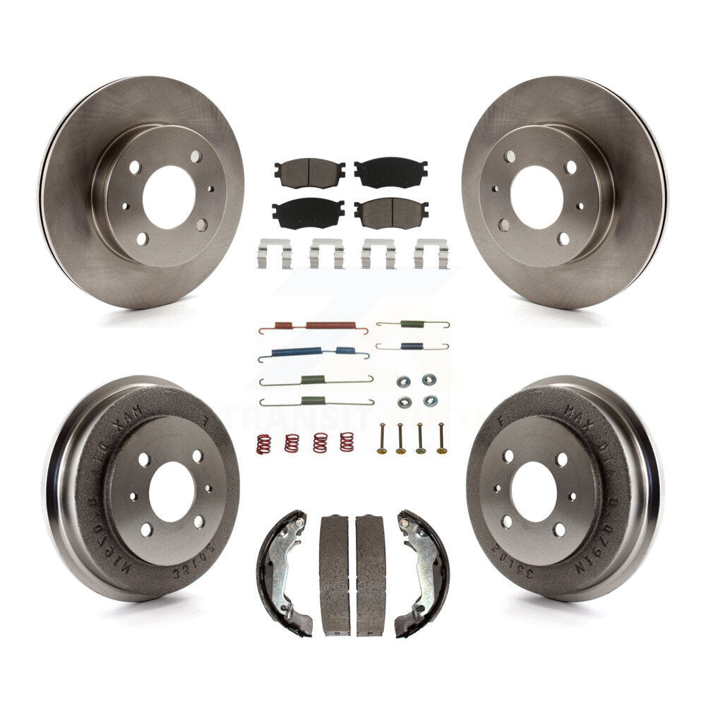 [Avant + Arrière] Kit de Disque et plaquette (céramique) de frein pour 2006 Hyundai Accent Hatchback To 09 30 05 K8C-102313