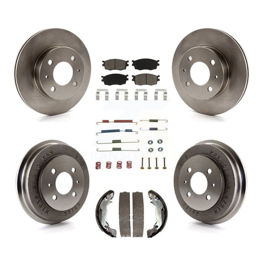 [Avant + Arrière] Kit de Disque et plaquette (céramique) de frein pour 2006 Hyundai Accent Hatchback To 09 30 05 K8C-102313