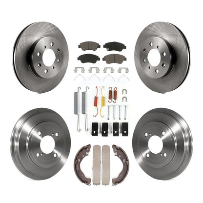 [Avant + Arrière] Kit de Disque et plaquette (céramique) de frein pour 2013 Honda Fit DX avec GAS engine K8C-102315