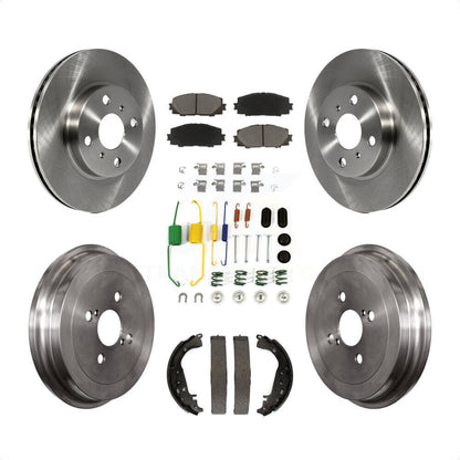 [Avant + Arrière] Kit de Disque et plaquette (céramique) de frein pour Toyota Yaris K8C-102320 par Transit Auto