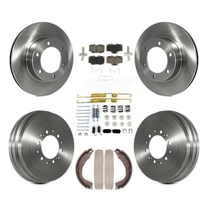 [Avant + Arrière] Kit de Disque et plaquette (céramique) de frein pour 2004 Toyota Tacoma 4WD avec 6 Lug Wheels K8C-102325 par Transit Auto