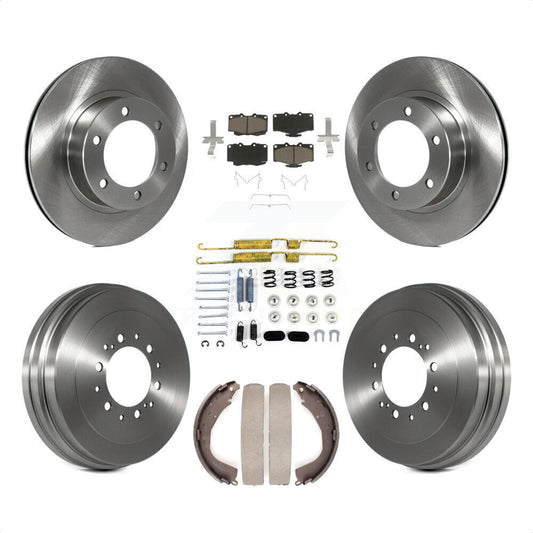 [Avant + Arrière] Kit de Disque et plaquette (céramique) de frein pour 2004 Toyota Tacoma 4WD avec 6 Lug Wheels K8C-102325 par Transit Auto
