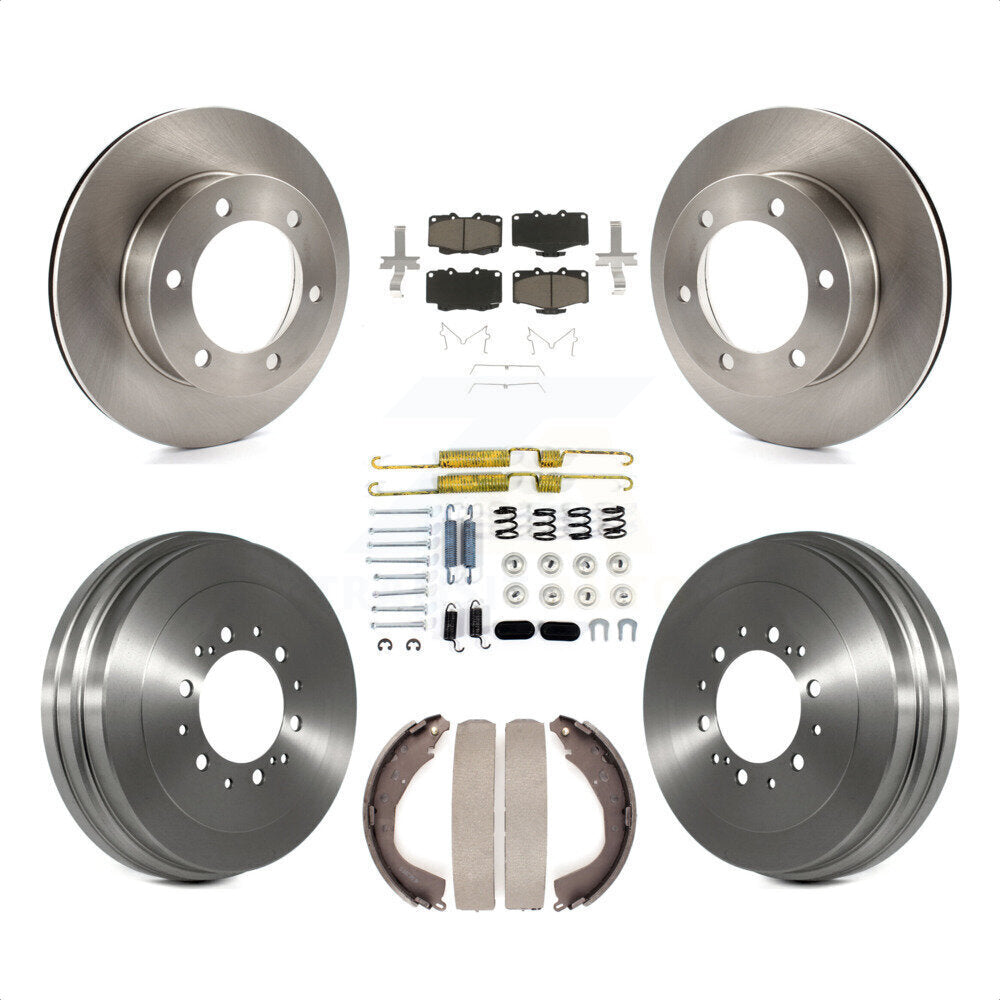 [Avant + Arrière] Kit de Disque et plaquette (céramique) de frein pour 2004 Toyota Tacoma 4WD avec 6 Lug Wheels K8C-102326 par Transit Auto
