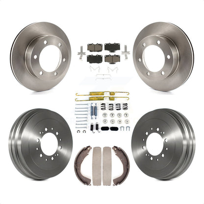 [Avant + Arrière] Kit de Disque et plaquette (céramique) de frein pour 2004 Toyota Tacoma 4WD avec 6 Lug Wheels K8C-102326 par Transit Auto