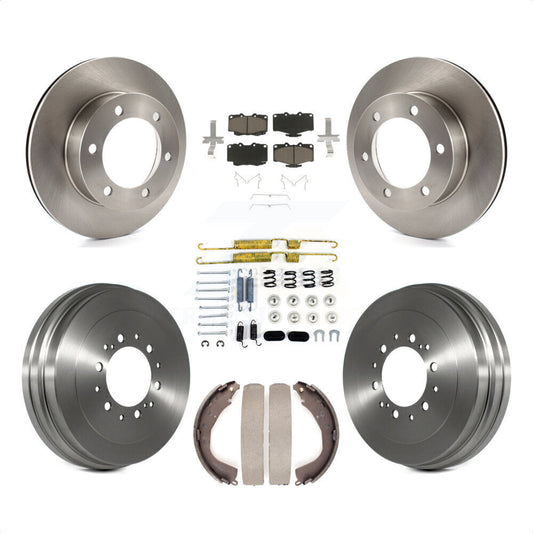 [Avant + Arrière] Kit de Disque et plaquette (céramique) de frein pour 2004 Toyota Tacoma 4WD avec 6 Lug Wheels K8C-102326 par Transit Auto