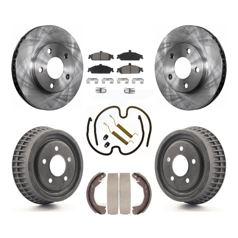 [Avant + Arrière] Kit de Disque et plaquette (céramique) de frein pour Chevrolet Pontiac Grand Am Malibu Classic Oldsmobile Alero Cutlass K8C-102332
