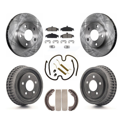 [Avant + Arrière] Kit de Disque et plaquette (céramique) de frein pour Chevrolet Pontiac Grand Am Malibu Classic Oldsmobile Alero Cutlass K8C-102332