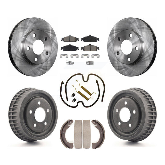 [Avant + Arrière] Kit de Disque et plaquette (céramique) de frein pour Chevrolet Pontiac Grand Am Malibu Classic Oldsmobile Alero Cutlass K8C-102332
