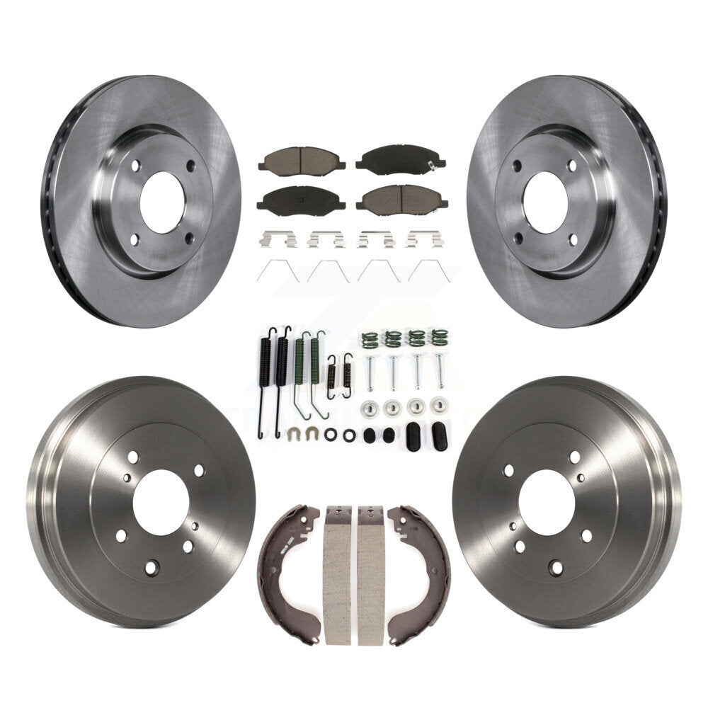[Avant + Arrière] Kit de Disque et plaquette (céramique) de frein pour 2008 Nissan Versa 4-Wheel ABS K8C-102333