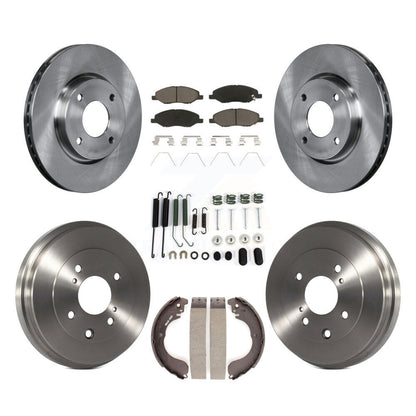 [Avant + Arrière] Kit de Disque et plaquette (céramique) de frein pour 2008 Nissan Versa 4-Wheel ABS K8C-102333