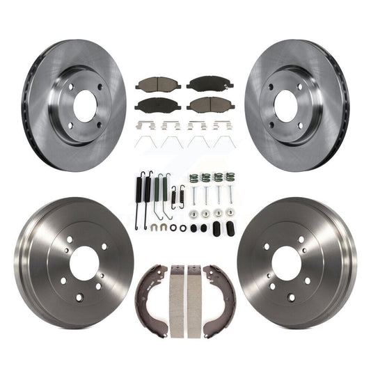 [Avant + Arrière] Kit de Disque et plaquette (céramique) de frein pour 2008 Nissan Versa 4-Wheel ABS K8C-102333