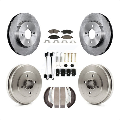 [Avant + Arrière] Kit de Disque et plaquette (céramique) de frein pour Nissan Versa Note Micra K8C-102334 par Transit Auto