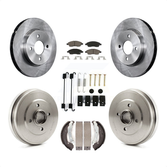 [Avant + Arrière] Kit de Disque et plaquette (céramique) de frein pour Nissan Versa Note Micra K8C-102334 par Transit Auto