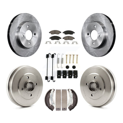 [Avant + Arrière] Kit de Disque et plaquette (céramique) de frein pour Nissan Versa Note Micra K8C-102334