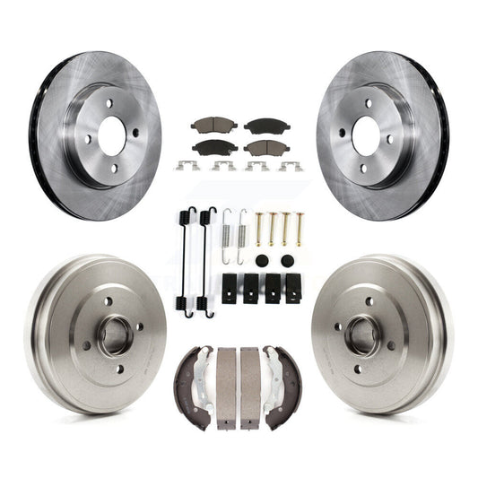 [Avant + Arrière] Kit de Disque et plaquette (céramique) de frein pour Nissan Versa Note Micra K8C-102334