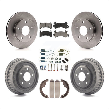 [Avant + Arrière] Kit de Disque et plaquette (céramique) de frein pour Chevrolet S10 Blazer GMC S15 Jimmy Sonoma Buick Riviera Oldsmobile Toronado Syclone Bravada K8C-102340 par Transit Auto