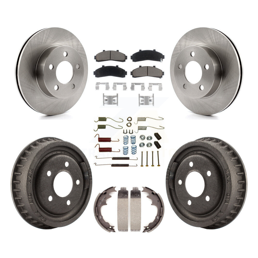 [Avant + Arrière] Kit de Disque et plaquette (céramique) de frein pour Ford Ranger Mazda B3000 B4000 avec 9" Diameter 4WD K8C-102352