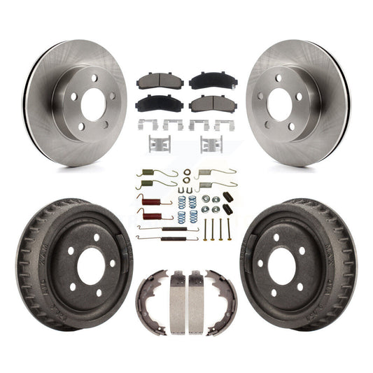 [Avant + Arrière] Kit de Disque et plaquette (céramique) de frein pour Ford Ranger Mazda B3000 B4000 avec 9" Diameter 4WD K8C-102352