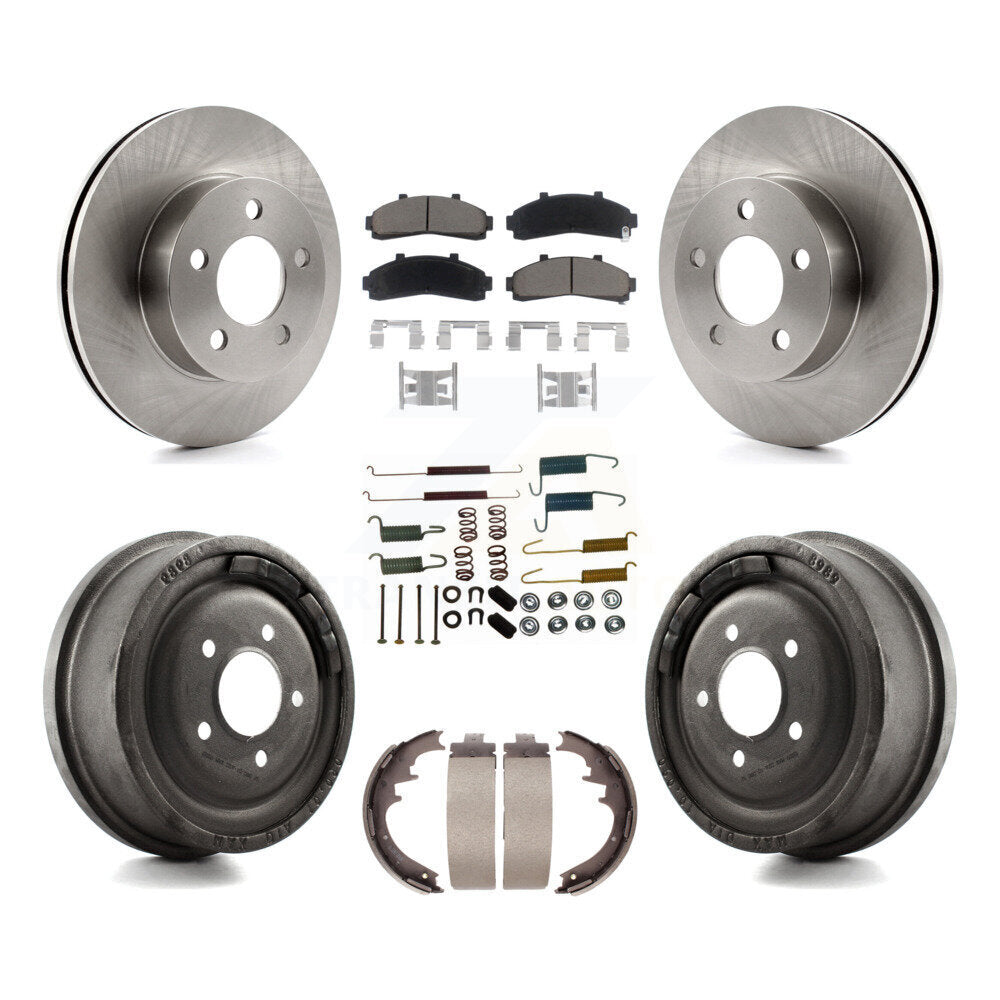 [Avant + Arrière] Kit de Disque et plaquette (céramique) de frein pour Ford Ranger Mazda B3000 B4000 avec 10" Diameter 4WD K8C-102353