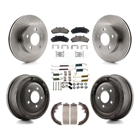 [Avant + Arrière] Kit de Disque et plaquette (céramique) de frein pour Ford Ranger Mazda B3000 B4000 avec 10" Diameter 4WD K8C-102353