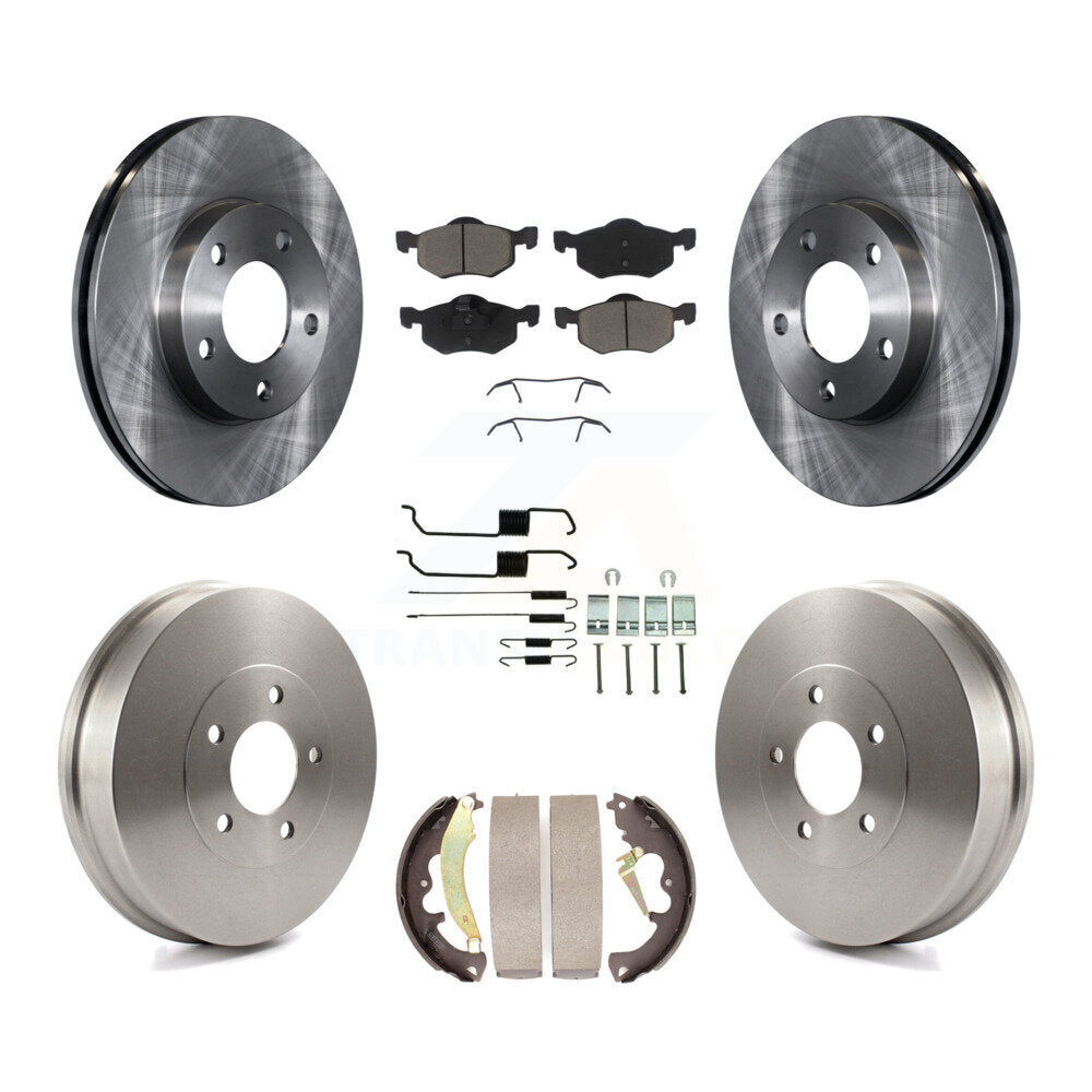 [Avant + Arrière] Kit de Disque et plaquette (céramique) de frein pour 2007 Ford Escape Mercury Mariner From 01/08/07 rear brakes K8C-102356