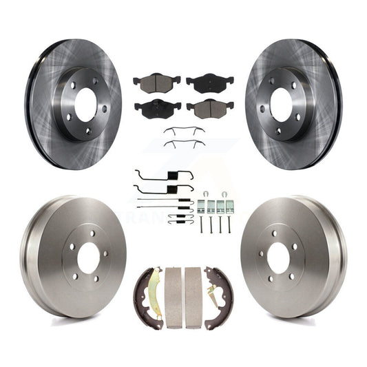 [Avant + Arrière] Kit de Disque et plaquette (céramique) de frein pour 2007 Ford Escape Mercury Mariner From 01/08/07 rear brakes K8C-102356