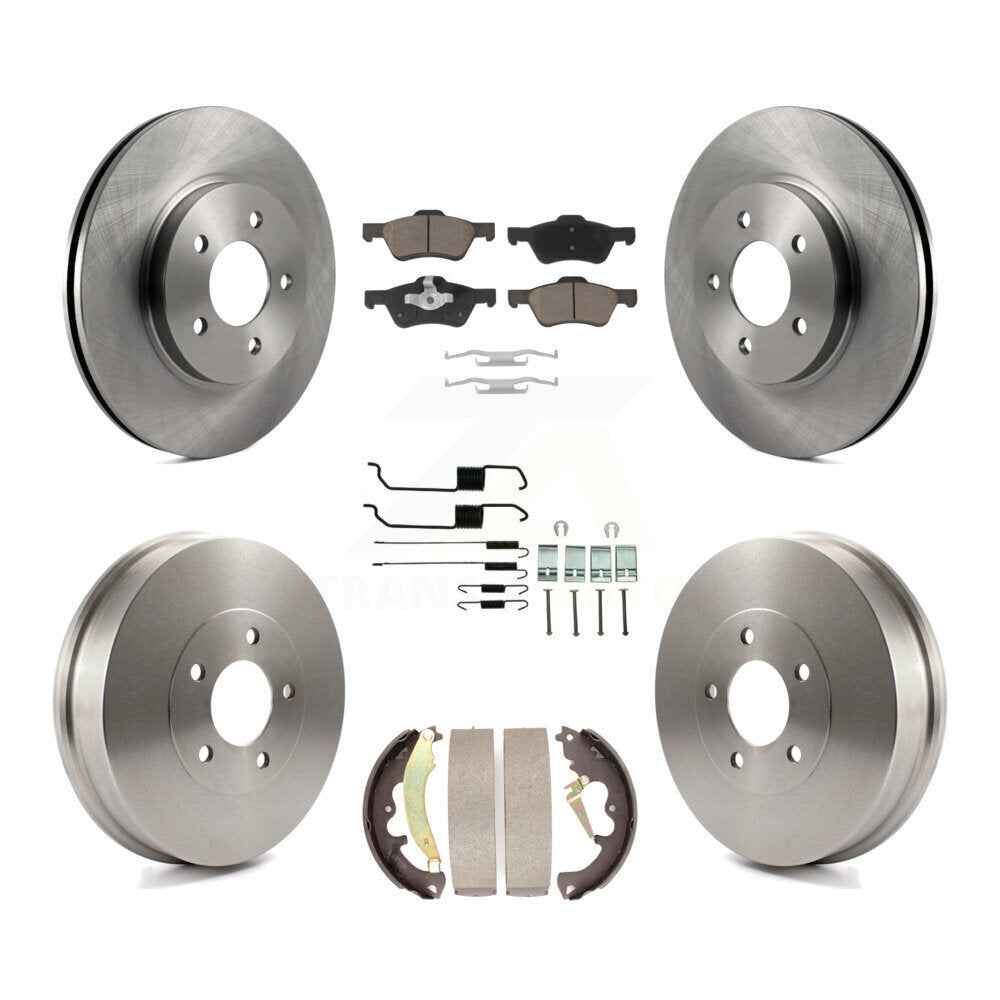 [Avant + Arrière] Kit de Disque et plaquette (céramique) de frein pour 2007 Ford Escape Mercury Mariner From 01/08/07 rear brakes K8C-102357