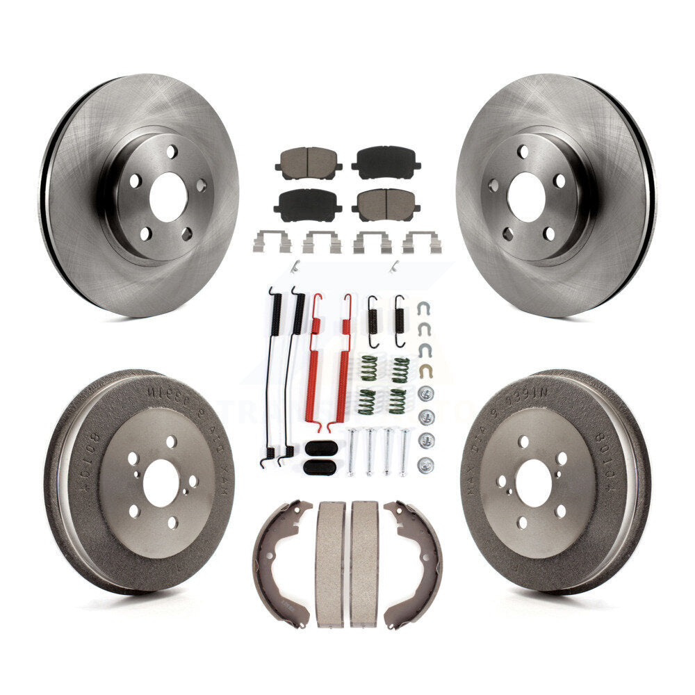 [Avant + Arrière] Kit de Disque et plaquette (céramique) de frein pour Toyota Matrix Pontiac Vibe K8C-102361