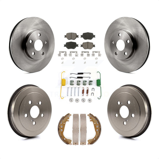 [Avant + Arrière] Kit de Disque et plaquette (céramique) de frein pour 2000-2001 Toyota Celica GTS K8C-102363 par Transit Auto