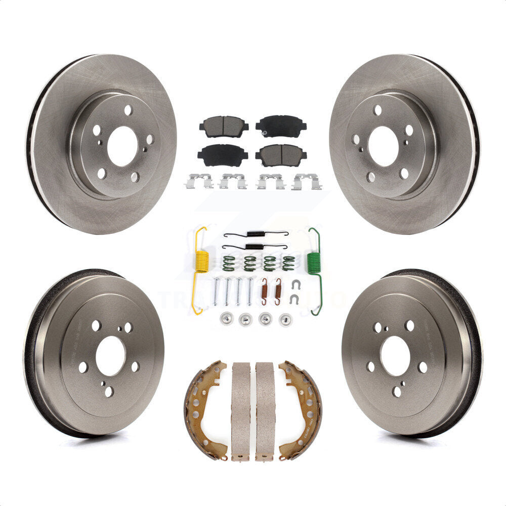 [Avant + Arrière] Kit de Disque et plaquette (céramique) de frein pour 2000 Toyota Celica GT K8C-102365 par Transit Auto
