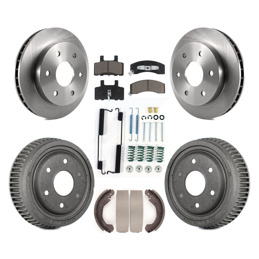 [Avant + Arrière] Kit de Disque et plaquette (céramique) de frein pour 1995-1997 GMC Yukon 2 doors avec 4WD DIESEL engine avec 10" Diameter K8C-102369