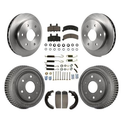 [Avant + Arrière] Kit de Disque et plaquette (céramique) de frein pour 1995-1997 GMC Yukon 2 doors avec 4WD GAS engine avec 11" Diameter K8C-102370
