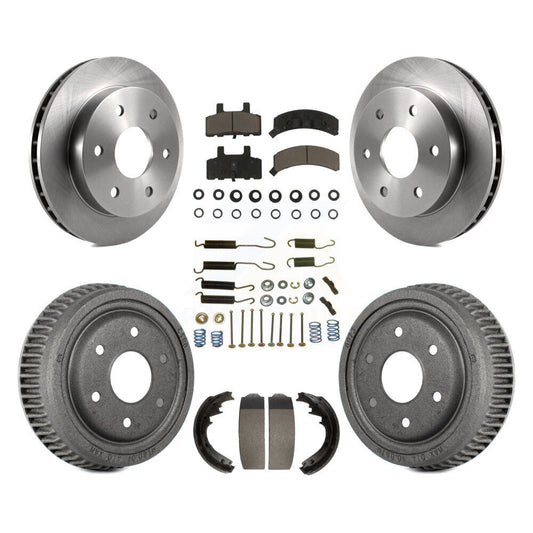 [Avant + Arrière] Kit de Disque et plaquette (céramique) de frein pour 1995-1997 GMC Yukon 2 doors avec 4WD GAS engine avec 11" Diameter K8C-102370