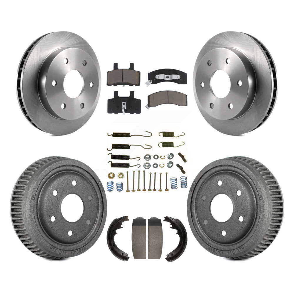 [Avant + Arrière] Kit de Disque et plaquette (céramique) de frein pour 1995-1997 GMC Yukon 2 doors avec 4WD DIESEL engine avec 11" Diameter K8C-102371