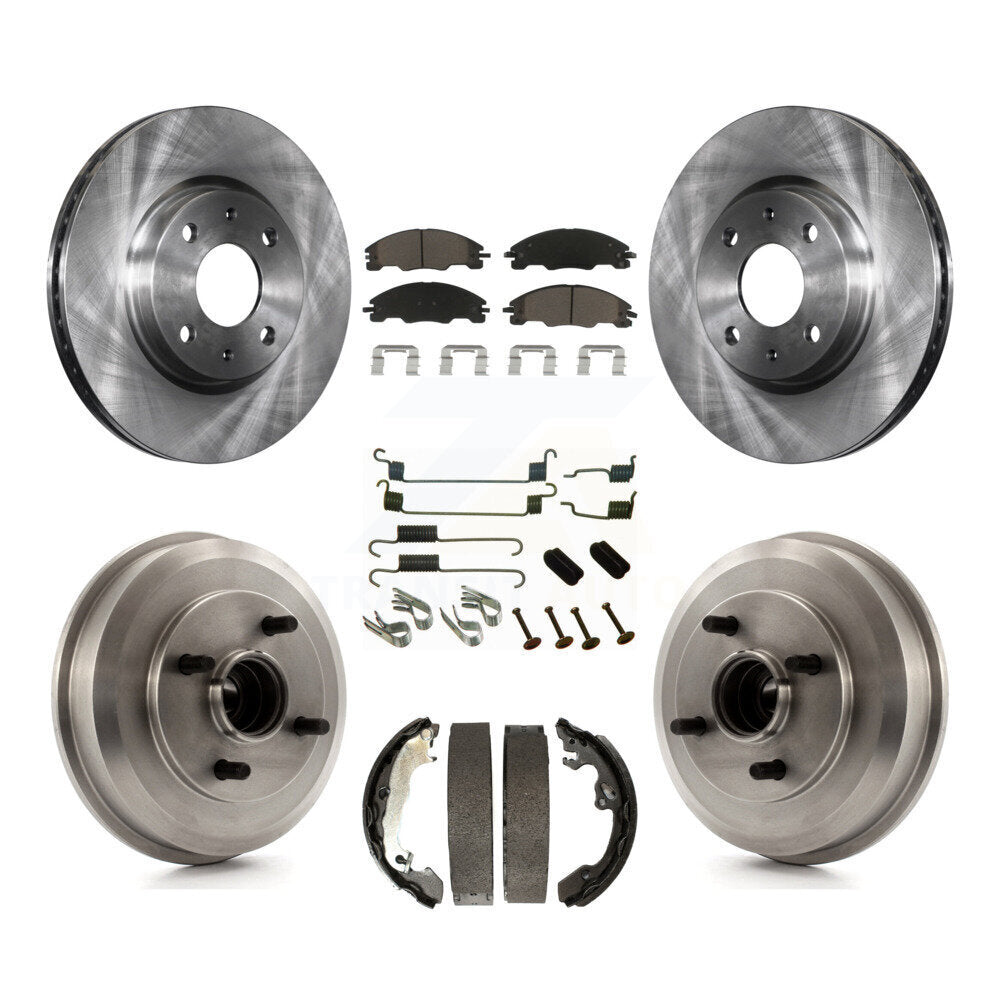 [Avant + Arrière] Kit de Disque et plaquette (céramique) de frein pour 2008 Ford Focus Wheel Bearing Includes K8C-102377