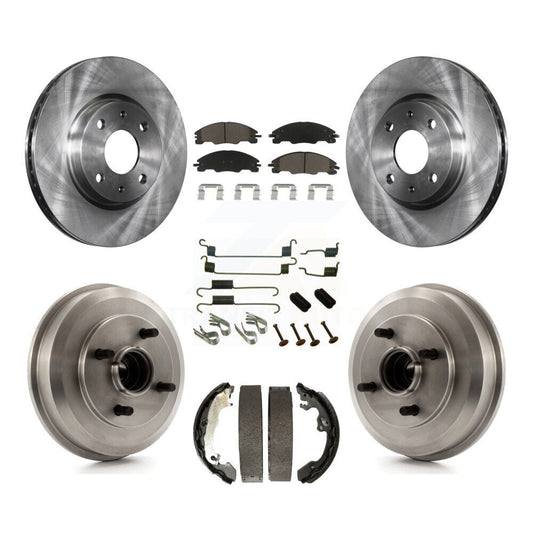 [Avant + Arrière] Kit de Disque et plaquette (céramique) de frein pour 2008 Ford Focus Wheel Bearing Includes K8C-102377
