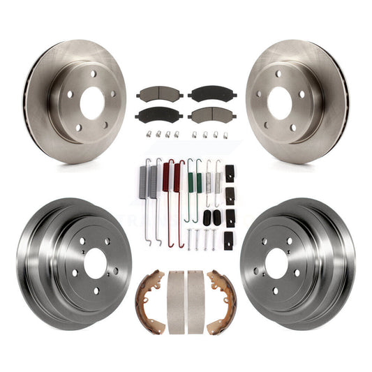 [Avant + Arrière] Kit de Disque et plaquette (céramique) de frein pour Dakota Dodge Ram Mitsubishi Raider K8C-102383