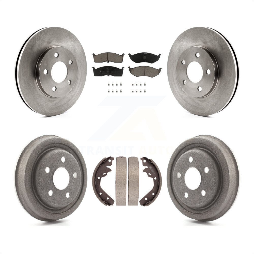 [Avant + Arrière] Kit de Disque et plaquette (céramique) de frein pour Neon Dodge Plymouth Chrysler SX 2.0 K8C-102389 par Transit Auto