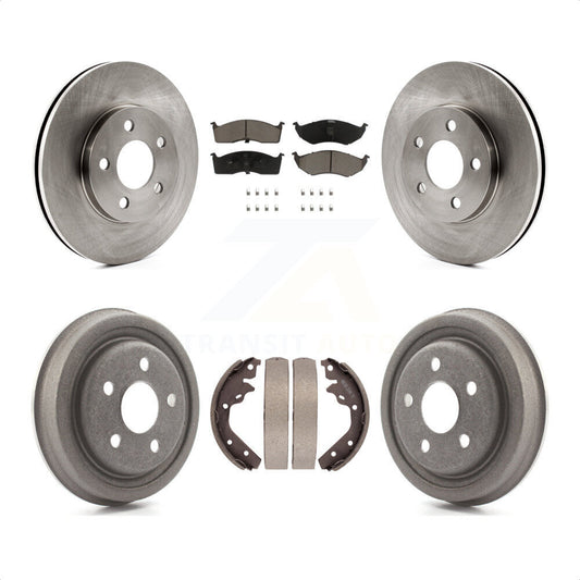 [Avant + Arrière] Kit de Disque et plaquette (céramique) de frein pour Neon Dodge Plymouth Chrysler SX 2.0 K8C-102389 par Transit Auto