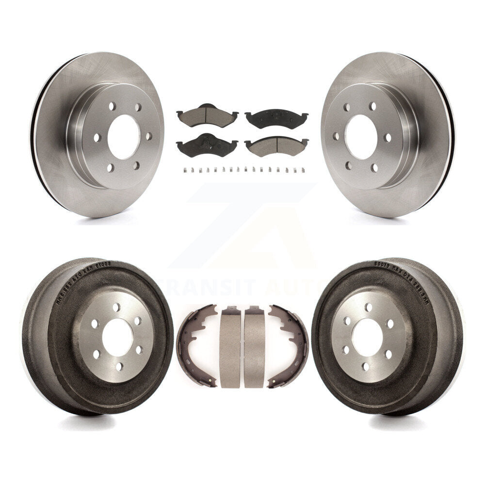 [Avant + Arrière] Kit de Disque et plaquette (céramique) de frein pour 2000-2002 Dodge Dakota Durango K8C-102392