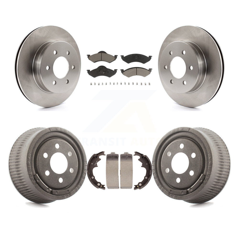 [Avant + Arrière] Kit de Disque et plaquette (céramique) de frein pour 2000-2002 Dodge Dakota avec 9" Diameter K8C-102393