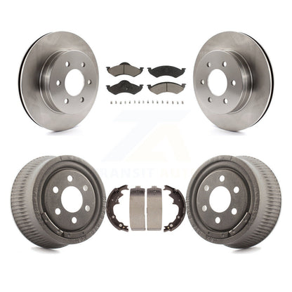 [Avant + Arrière] Kit de Disque et plaquette (céramique) de frein pour 2000-2002 Dodge Dakota avec 9" Diameter K8C-102393