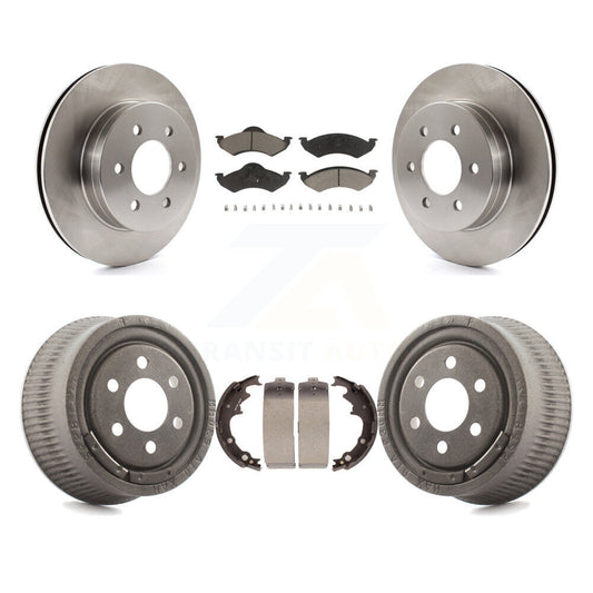 [Avant + Arrière] Kit de Disque et plaquette (céramique) de frein pour 2000-2002 Dodge Dakota avec 9" Diameter K8C-102393