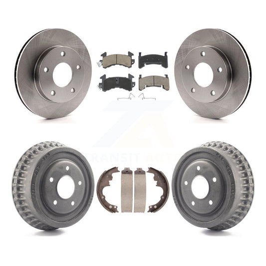 [Avant + Arrière] Kit de Disque et plaquette (céramique) de frein pour Chevrolet S10 Blazer GMC S15 Jimmy Sonoma Buick Riviera Oldsmobile Toronado Syclone Bravada K8C-102398