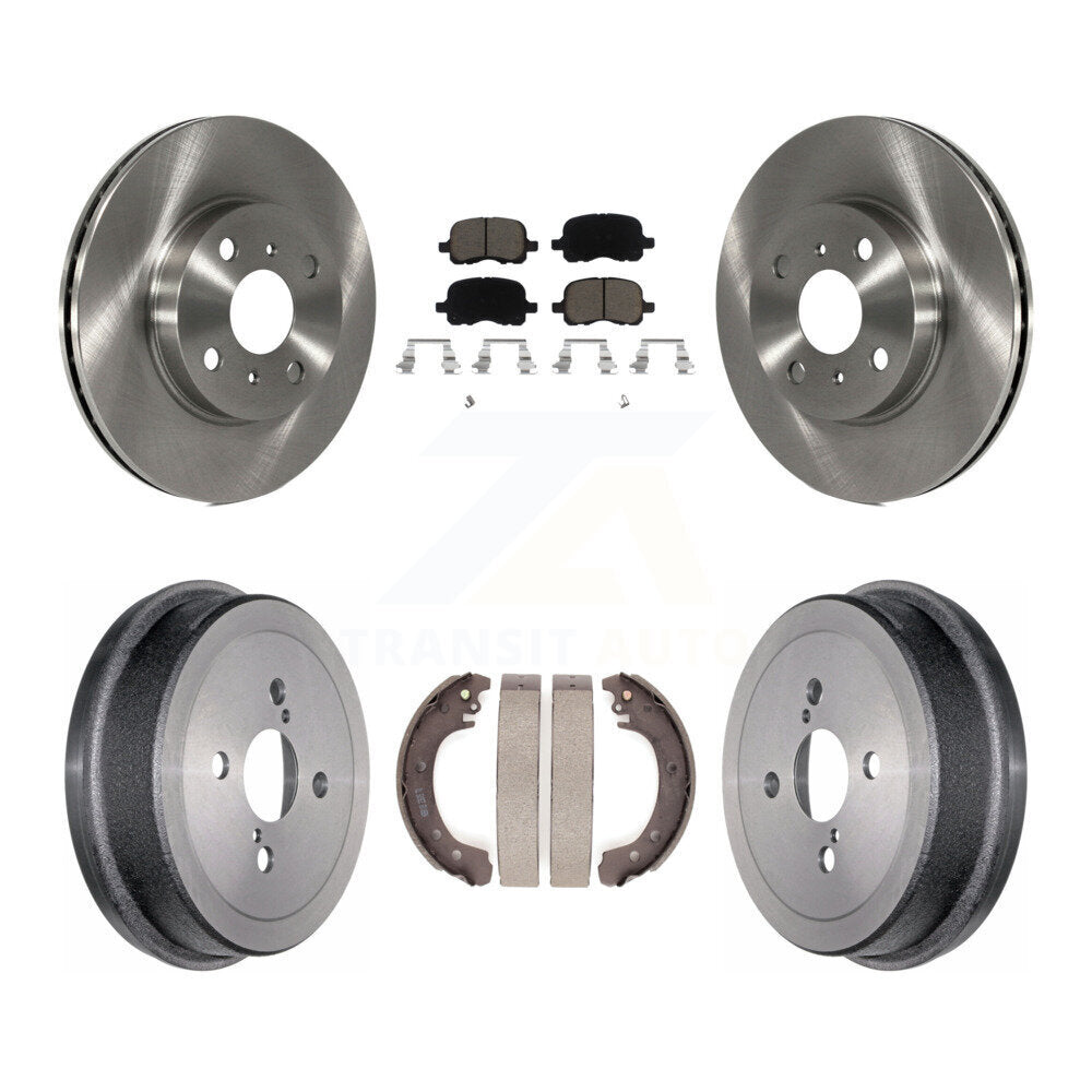 [Avant + Arrière] Kit de Disque et plaquette (céramique) de frein pour 2002 Toyota Corolla From 04 02 K8C-102404