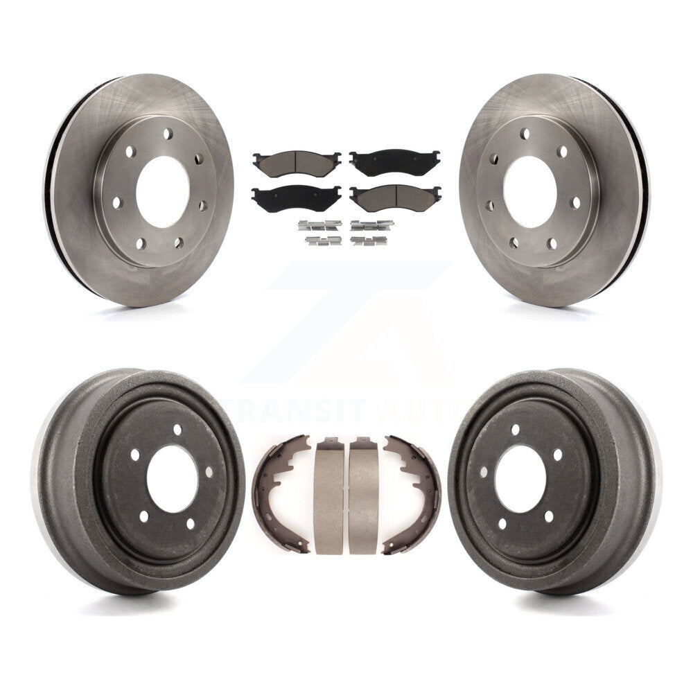 [Avant + Arrière] Kit de Disque et plaquette (céramique) de frein pour 1999 Ford F-150 4WD avec 7 Lug Wheels K8C-102406